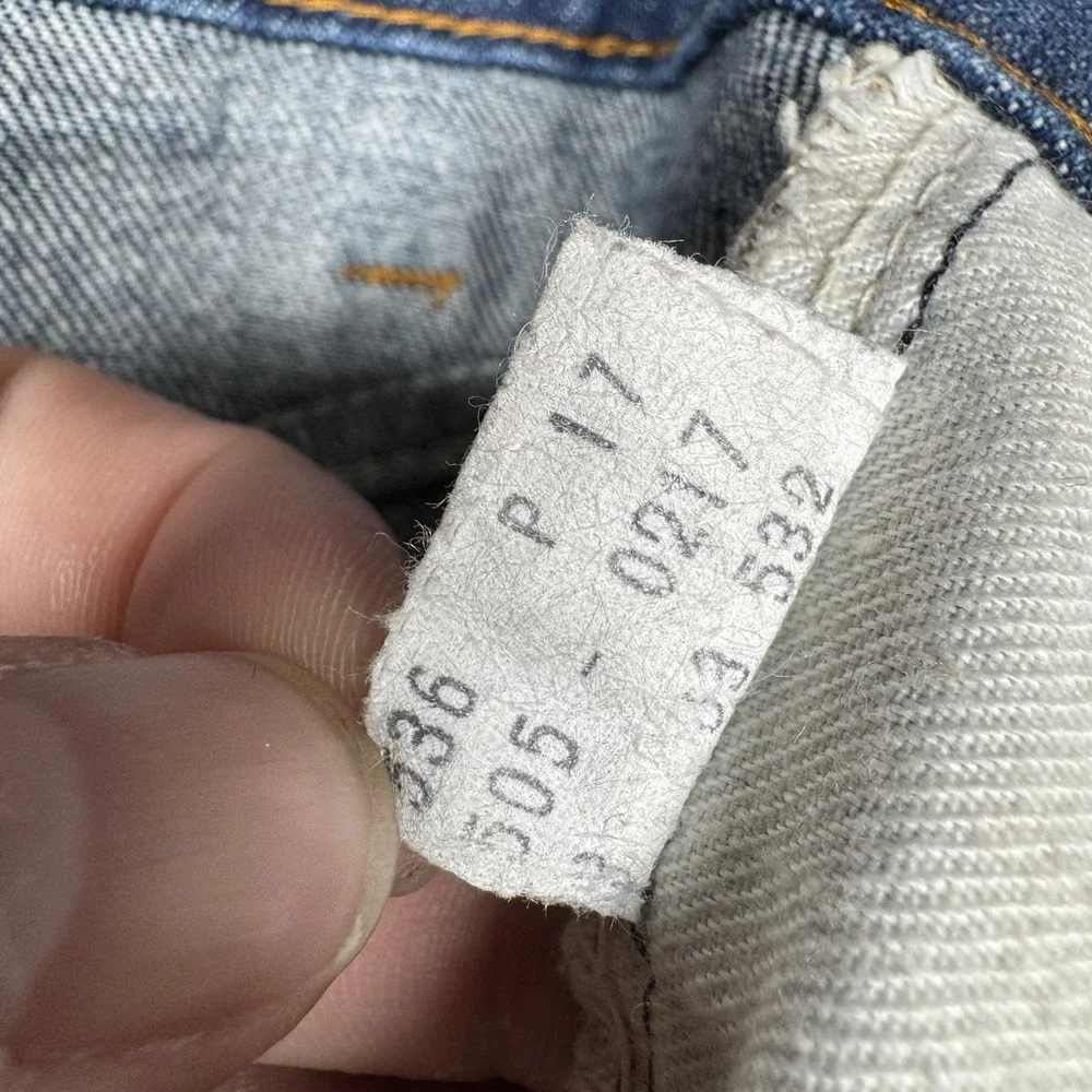 Vintage Early 80s Levis 505 0217 Denim Mens Jeans Redtab 28x36 (27x31)